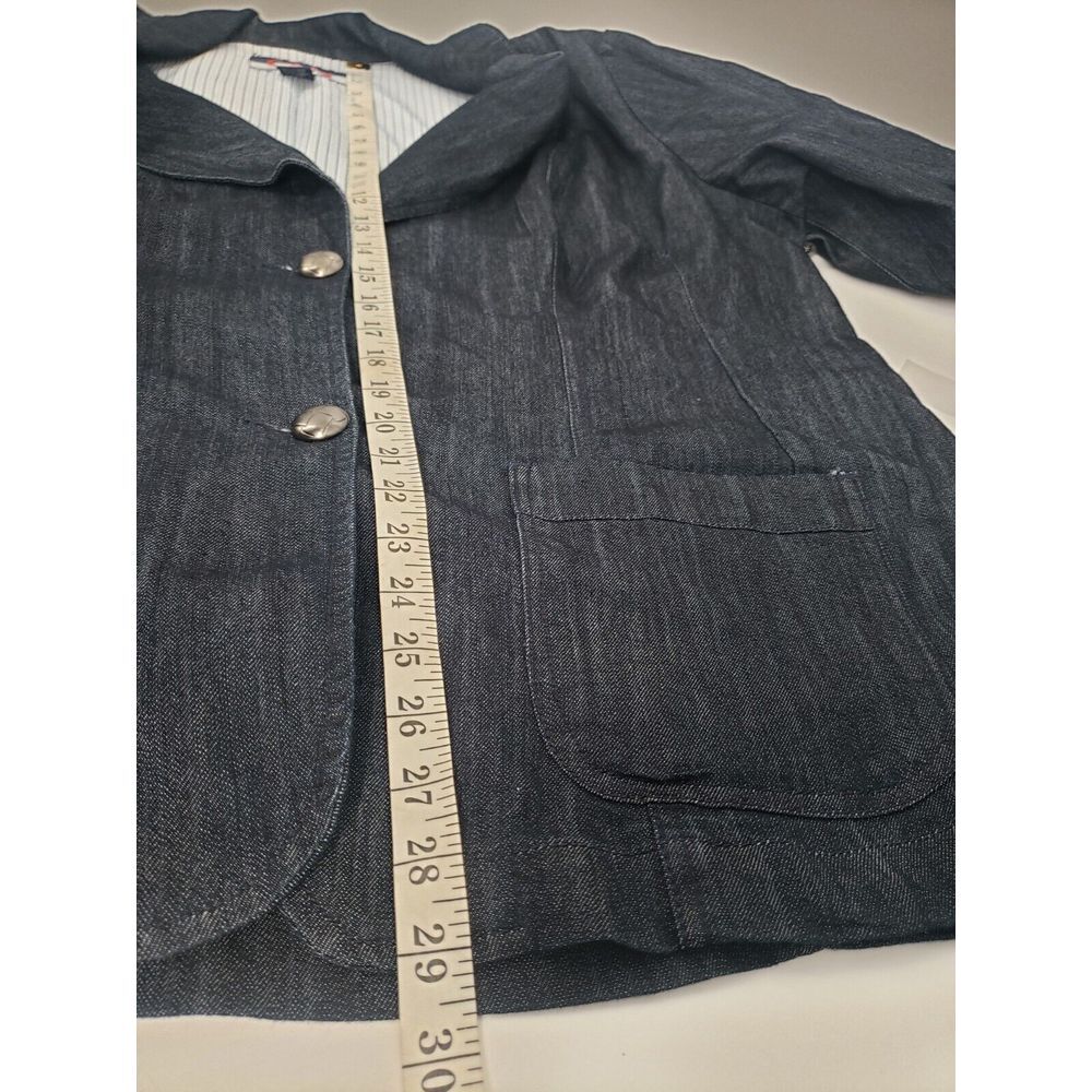 New Mwah Jeans Womens SZ 22/24 Denim Jacket W/ Pockets Button Up - Picture 7 of 8